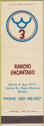 Matchbook Cover - Rancho Encantado Santa Fe NM