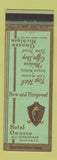 Matchbook Cover - Hotel Owosso MI