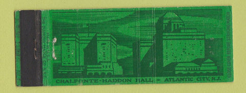 Matchbook Cover - Chalfonte Haddon Hall Atlantic City NJ