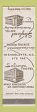 Matchbook Cover - Selwyn Hotel Charlotte NC Skyland Hendersonville