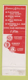 Matchbook Cover - Selwyn Hotel Charlotte NC Skyland Hendersonville