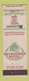 Matchbook Cover - Melbourne Hotel St Louis MO