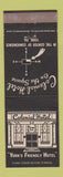 Matchbook Cover - Colonial Hotel York PA