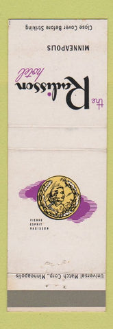 Matchbook Cover - Radisson Hotel Minneapolis MN