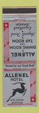 Matchbook Cover - Allenel Hotel Ann Arbor MI