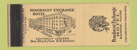 Matchbook Cover - Penobscot Exchange HOTel Bangor ME