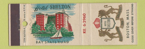 Matchbook Cover - Hotel Shelton Boston MA