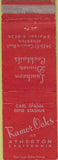 Matchbook Cover - Rumor Oaks Atherton CA