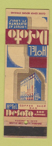 Matchbook Cover - Hotel DeSoto St Louis MO WEAR