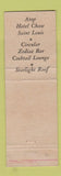 Matchbook Cover - Hotel Chase St Louis MO