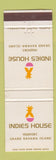 Matchbook Cover - Indies House Freeport Grand Bahama Island WORN