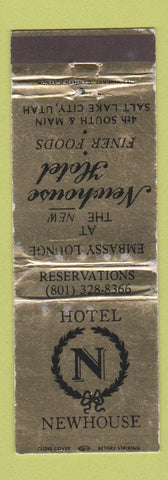 Matchbook Cover - Newhouse Hotel Salt Lake City UT WEAR