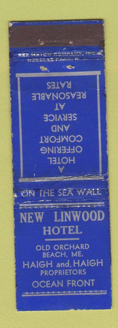 Matchbook Cover - New Lindwood Hotel Old Orchard Beach ME WORN