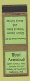 Matchbook Cover - Hotel Armistead Baltimore MD WEAR