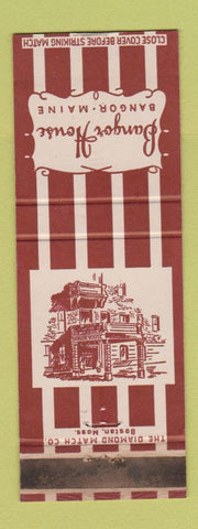 Matchbook Cover - Bangor House Hotel Bangor ME WEAR