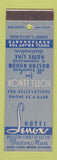 Matchbook Cover - Hotel Lenox Boston MA