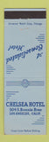 Matchbook Cover - Chelsea Hotel Los Angeles CA