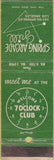 Matchbook Cover - Spring Arcade Grill Los Angeles CA
