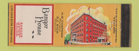 Matchbook Cover - Bangor House Bangor ME hotel