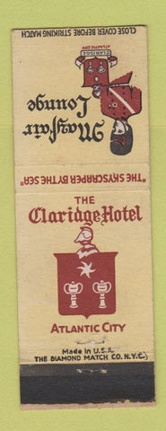 Matchbook Cover - Claridge Hotel Atlantic City NJ Mayfair Lounge