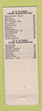 Matchbook Cover - K Court Motel Washington KS
