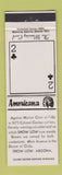 Matchbook Cover - Show Low AZ Perkins Americana WHITE