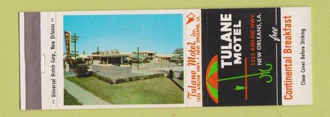 Matchbook Cover - Tulane Motel New Orleans LA