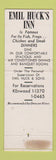 Matchbook Cover - Huck's Inn Detroit MI WEAR