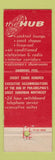 Matchbook Cover - Hub Motor Lodge Philadelphia PA