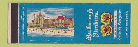 Matchbook Cover - Marlborough Blenheim Hotel Atlantic City NJ