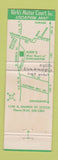 Matchbook Cover - Kirk's Motor Court Burlington NC