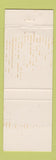 Matchbook Cover - Kirbyville Country Inn PA ORANGE