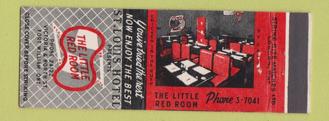 Matchbook Cover - St Louis Hotel Fort William ON