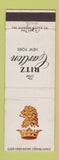 Matchbook Cover - Ritz Carlton Hotel New York City