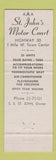 Matchbook Cover - St John's Motor Court motel Kearney NE