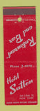 Matchbook Cover - Hotel Sutton New York City
