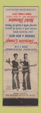 Matchbook Cover - Hotel Sheraton New York City girlie WEAR