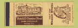 Matchbook Cover - Hotel El Camino Real King City CA Wagon Wheel Bar