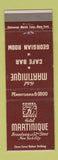 Matchbook Cover - Hotel Martinique New York City