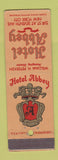 Matchbook Cover - Hotel Abbey New York City