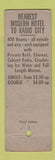 Matchbook Cover - Hotel Abbey New York City