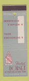 Matchbook Cover - Hotel Dorset New York City