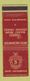 Matchbook Cover - Hotel Sacramento CA
