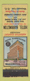 Matchbook Cover - Hotel Harrington Washington DC