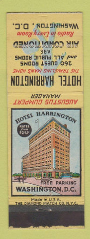 Matchbook Cover - Hotel Harrington Washington DC