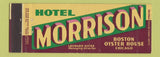 Matchbook Cover - Hotel Morrison Chicago IL Full Length