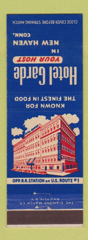 Matchbook Cover - Hotel Garde New Haven CT