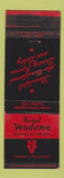 Matchbook Cover - Hotel Vendome Evansville IN