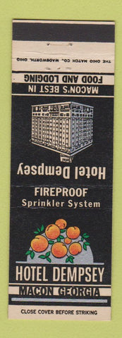 Matchbook Cover - Hotel Dempsey Macon GA