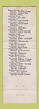 Matchbook Cover - Hotel Congress Chicago IL Albert Pick